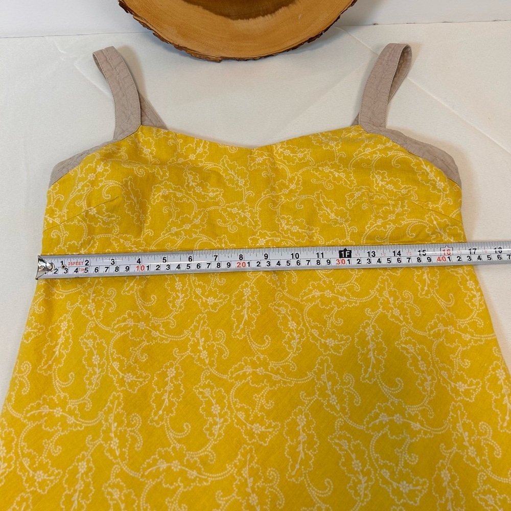 Patagonia W’s Island‎ Hemp Organic Cotton Tank Top Summertime Yellow Women’s 12 - Picture 5 of 7